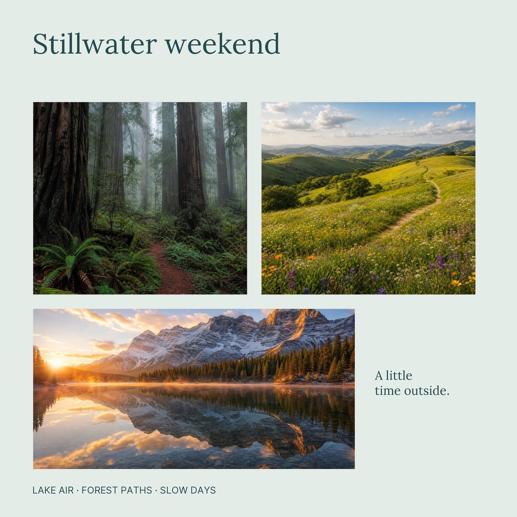 Preview for Stillwater Weekend Square Collage Template