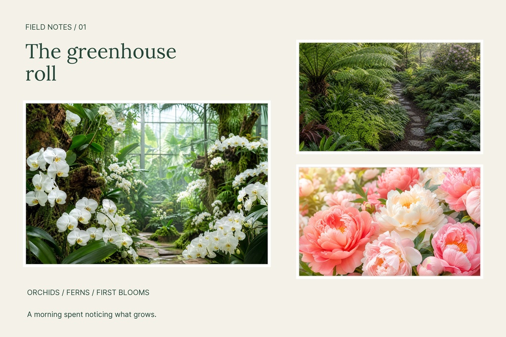 Preview for The Greenhouse Roll Landscape Collage Template