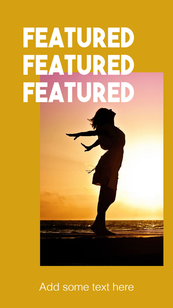 Woman dancing on the beach at sunset