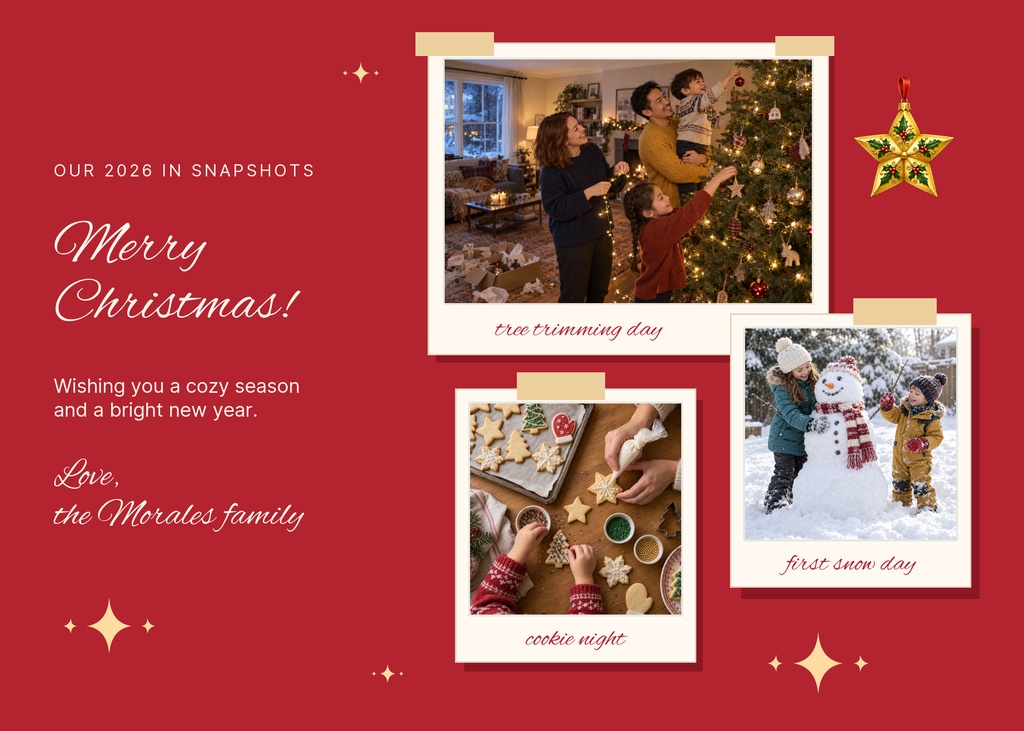 Preview for Merry Little Recap Landscape Greeting Template