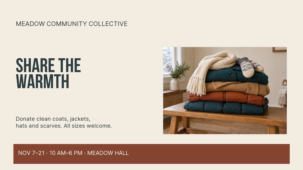Preview for Share The Warmth Landscape Graphic Template