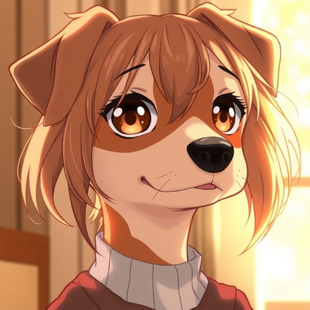 Close-up of an anime girl with different colored eyes and long hair