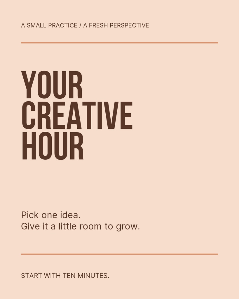 Preview for Your Creative Hour Portrait Post Template