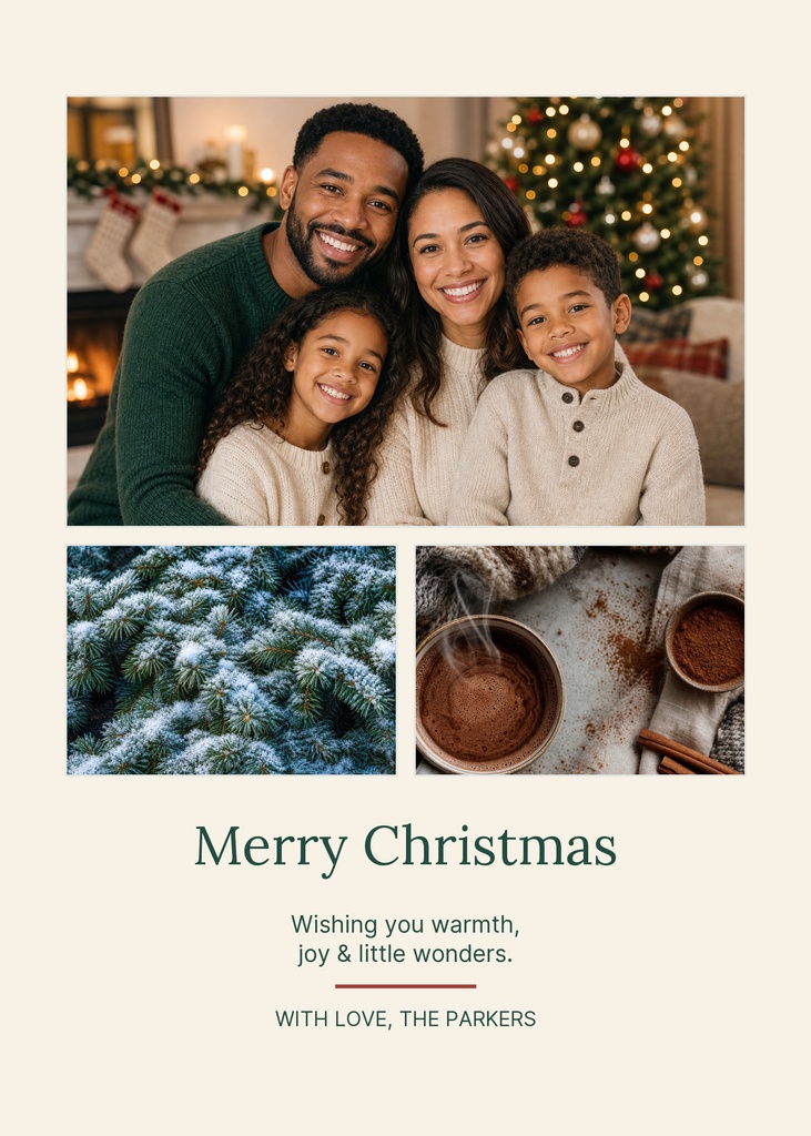 Preview for Little Winter Joys 5 × 7 Photo Card Template