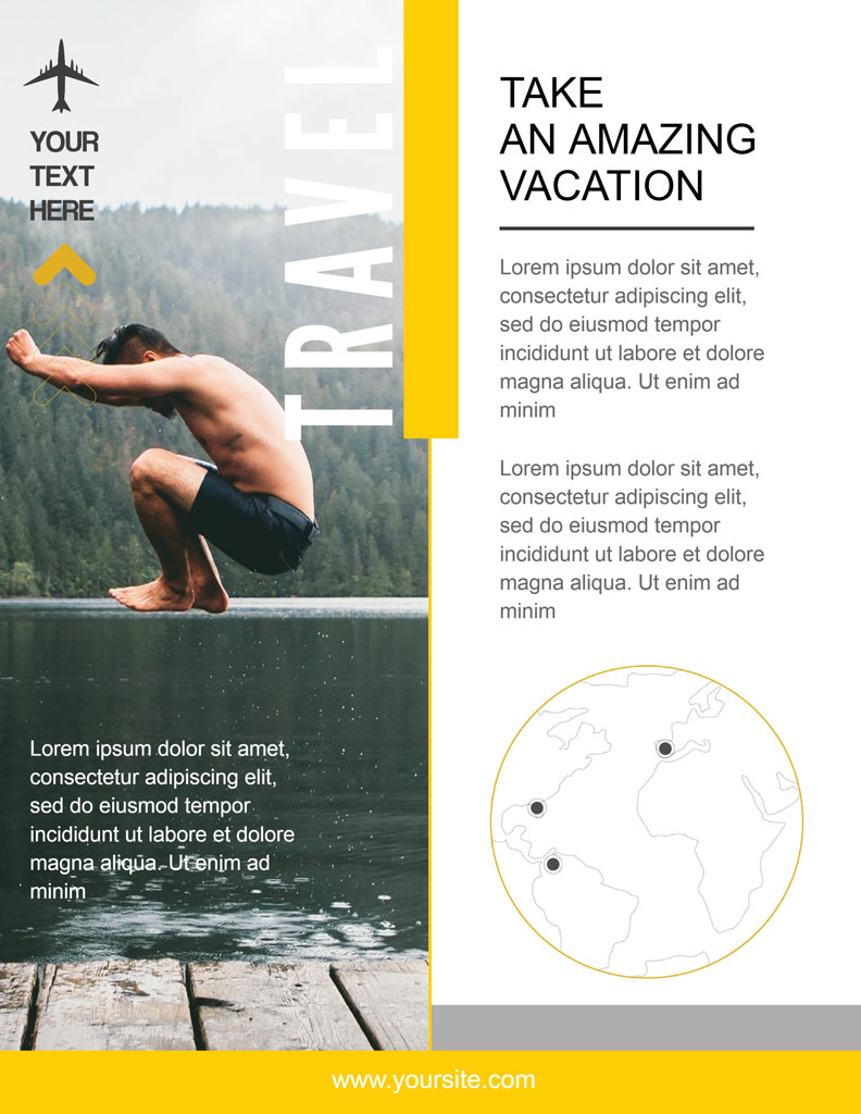 Man jumping into water from a wooden platform