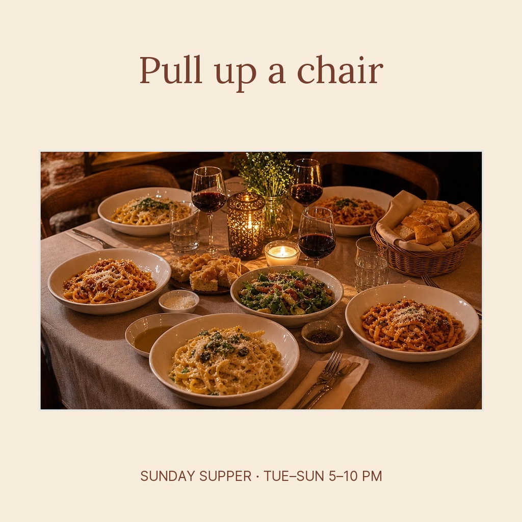 Preview for Sunday Supper Square Post Template