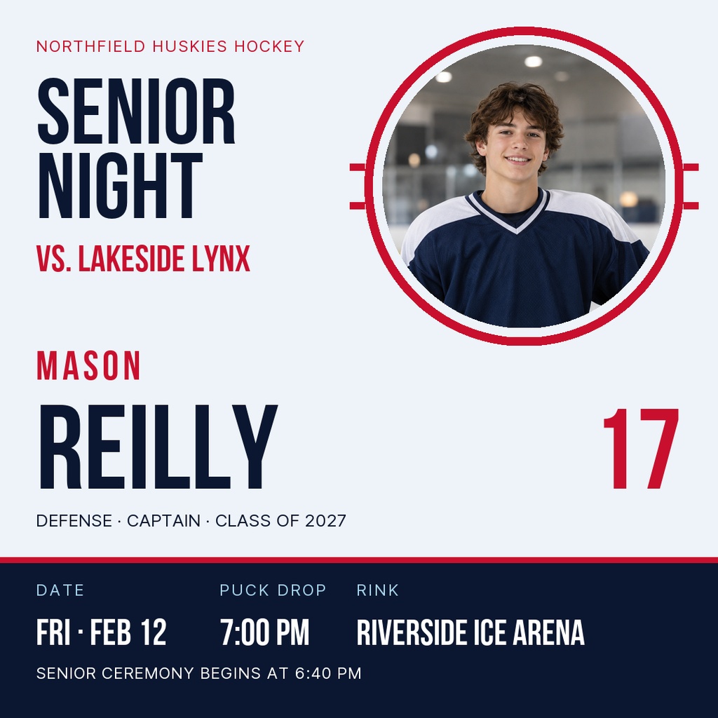 Preview for Senior Night On Ice Square Post Template