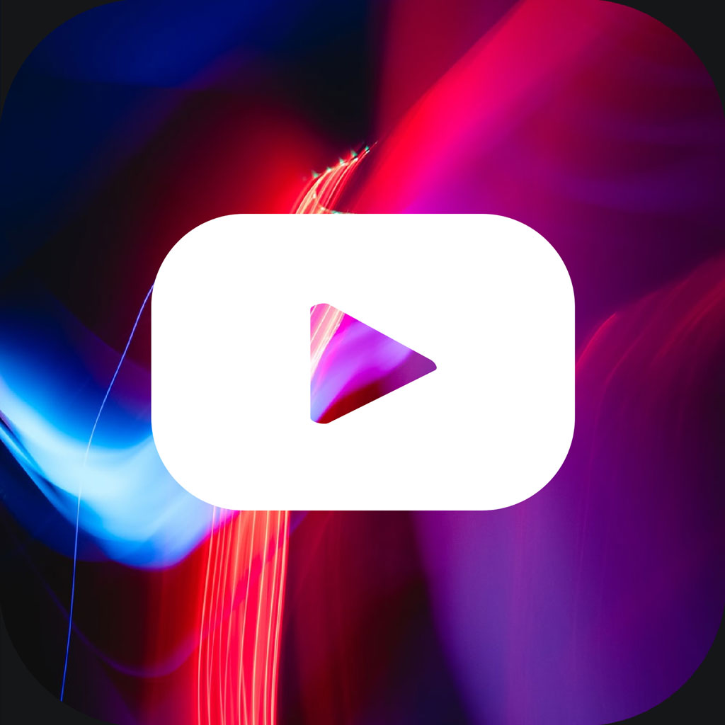 YouTube play button icon