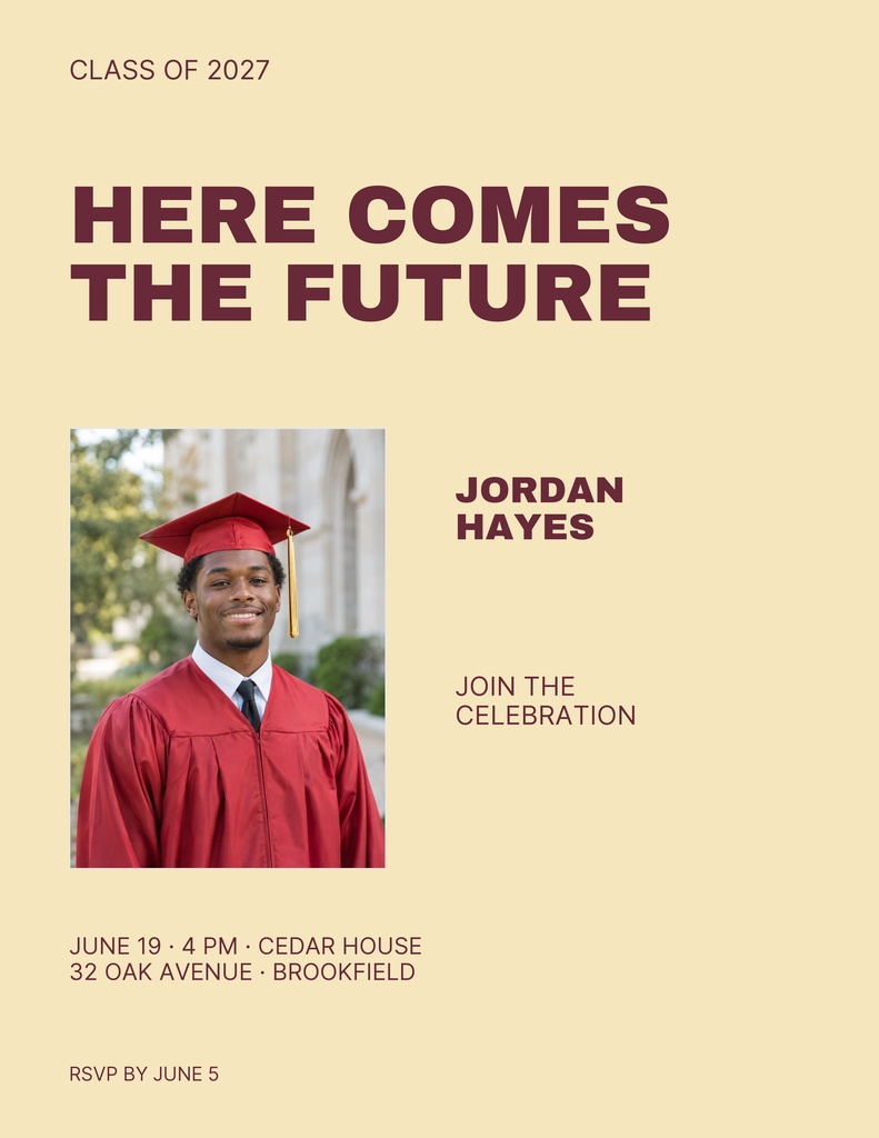 Preview for Here Comes The Future Letter Flyer Template