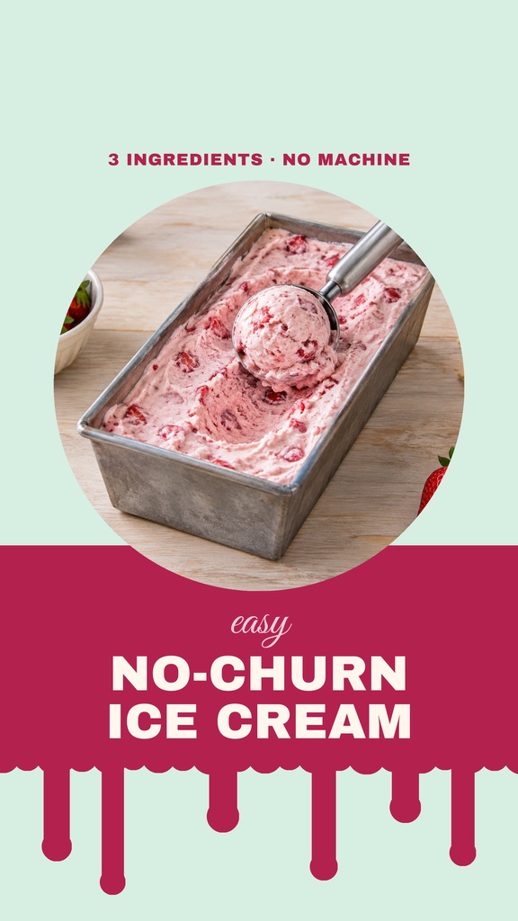 Preview for Easy No-churn Ice Cream Static Reel Cover Template