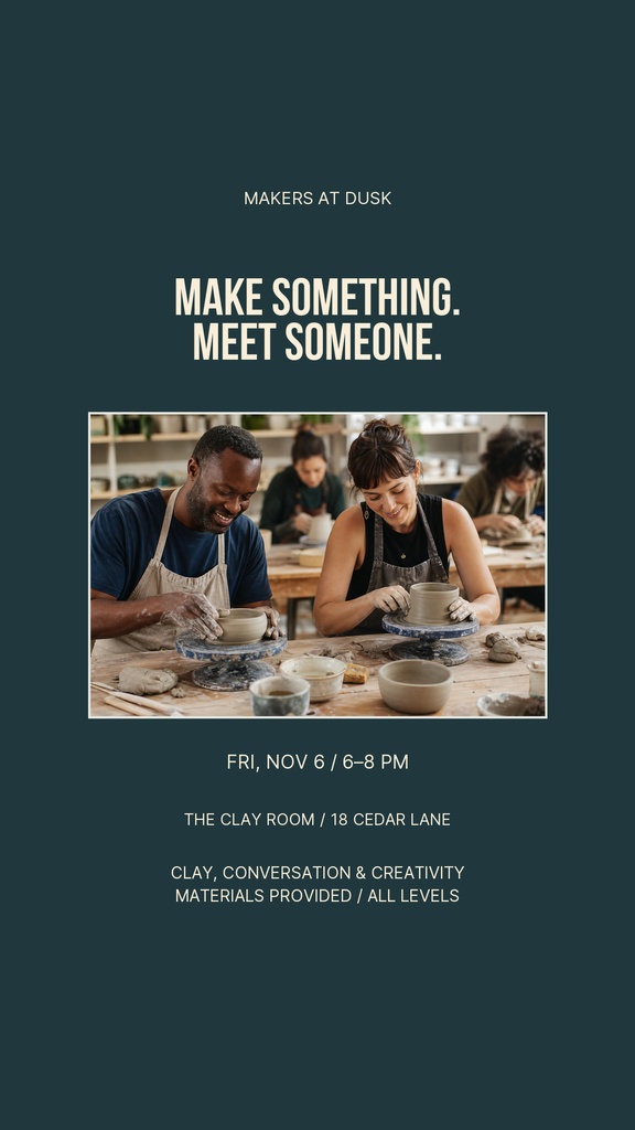 Preview for Makers At Dusk Story Opener Template
