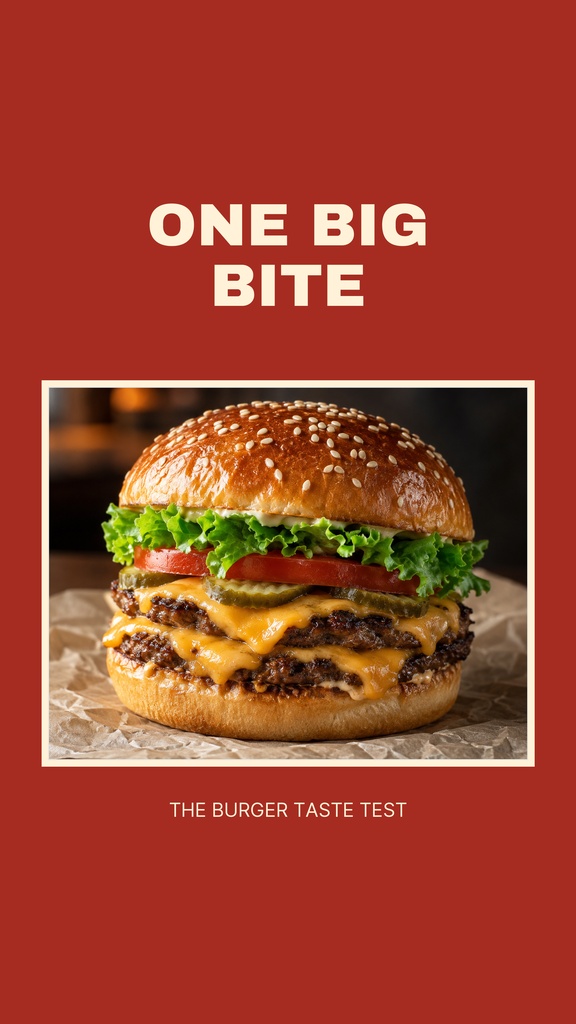 Preview for One Big Bite Static Reel / Shorts Cover Template