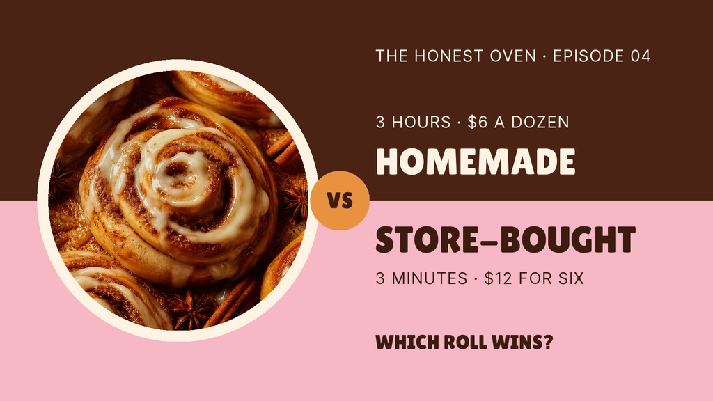 Preview for Homemade Vs Store-bought Video Series Title Card Template