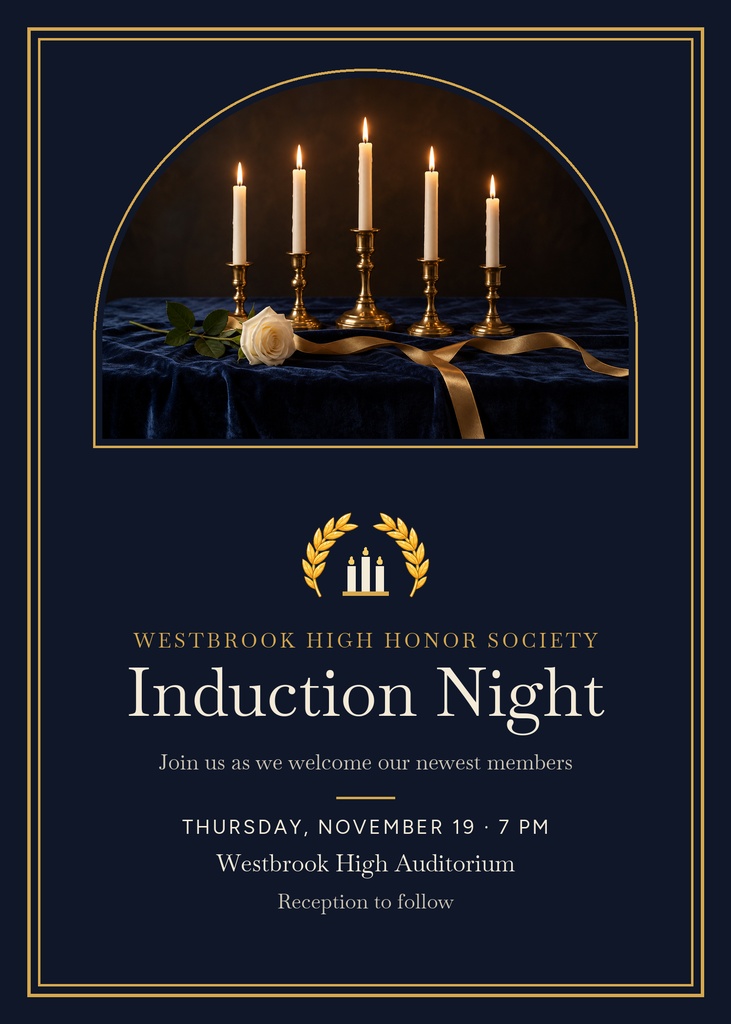 Preview for Honor Society Induction Night 5 × 7 Invitation Template
