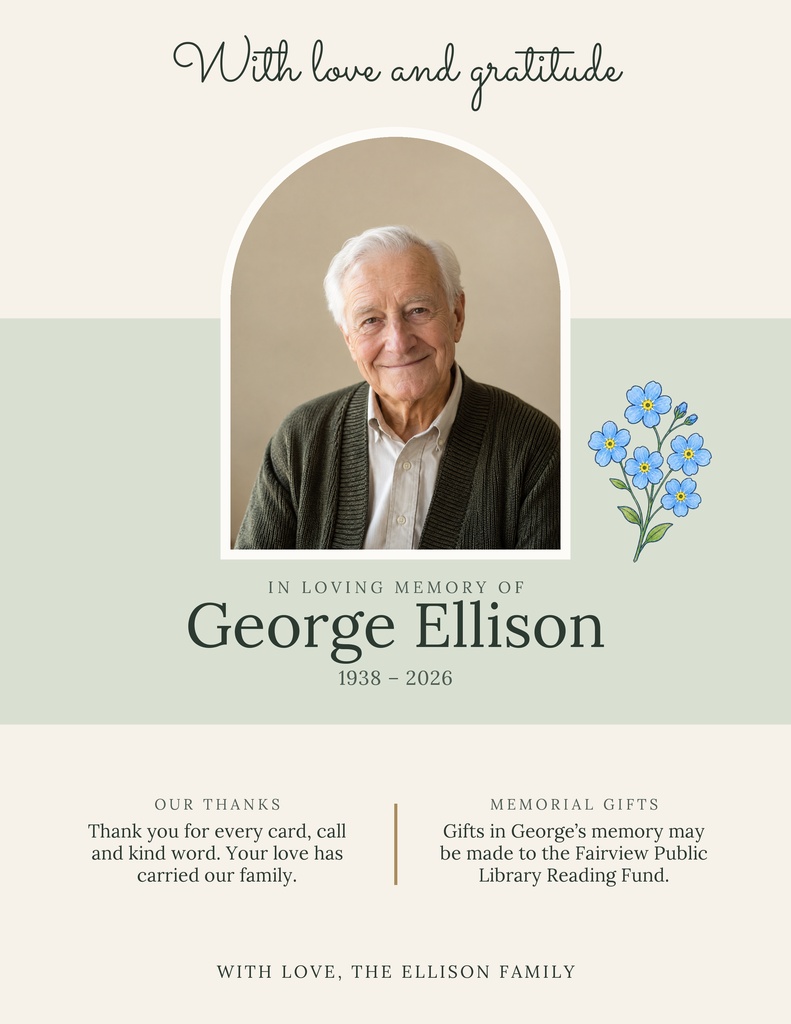 Preview for With Love And Gratitude Letter Flyer Template