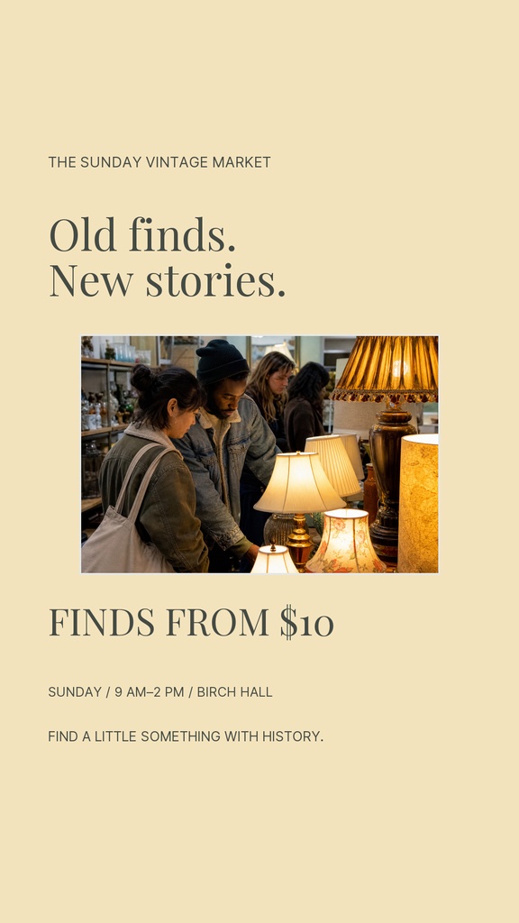 Preview for The Sunday Vintage Market Story Opener Template