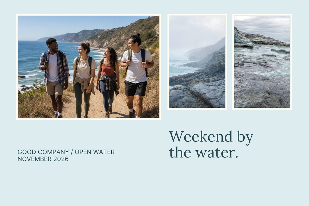 Preview for Weekend By The Water Landscape Collage Template