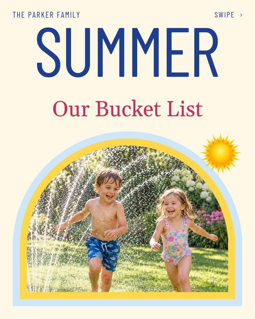 Preview for Our Summer Bucket List Carousel Opener Template