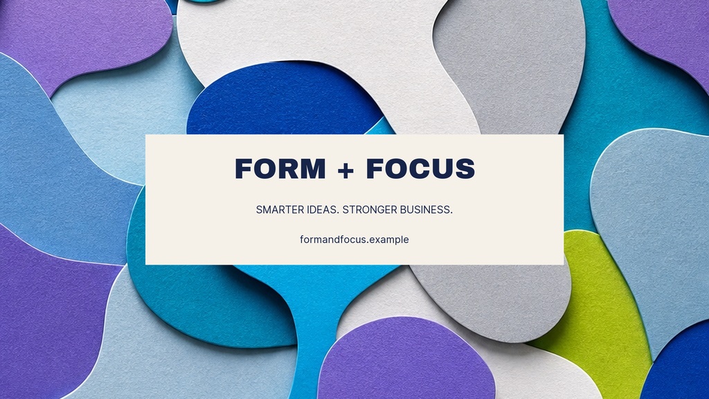 Preview for Form And Focus Youtube Banner Template