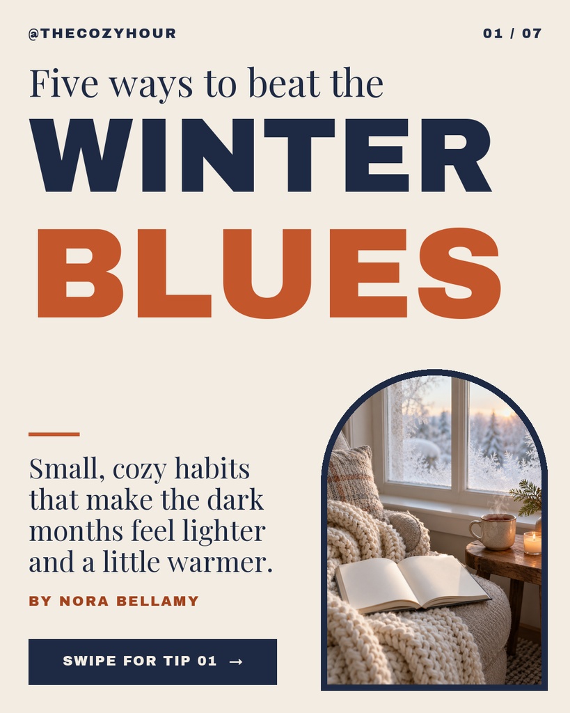 Preview for Five Ways To Beat The Winter Blues Carousel Opener Template