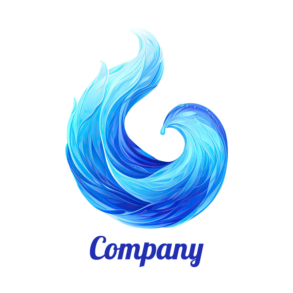 Blue wave logo with the word 'Company' written below it