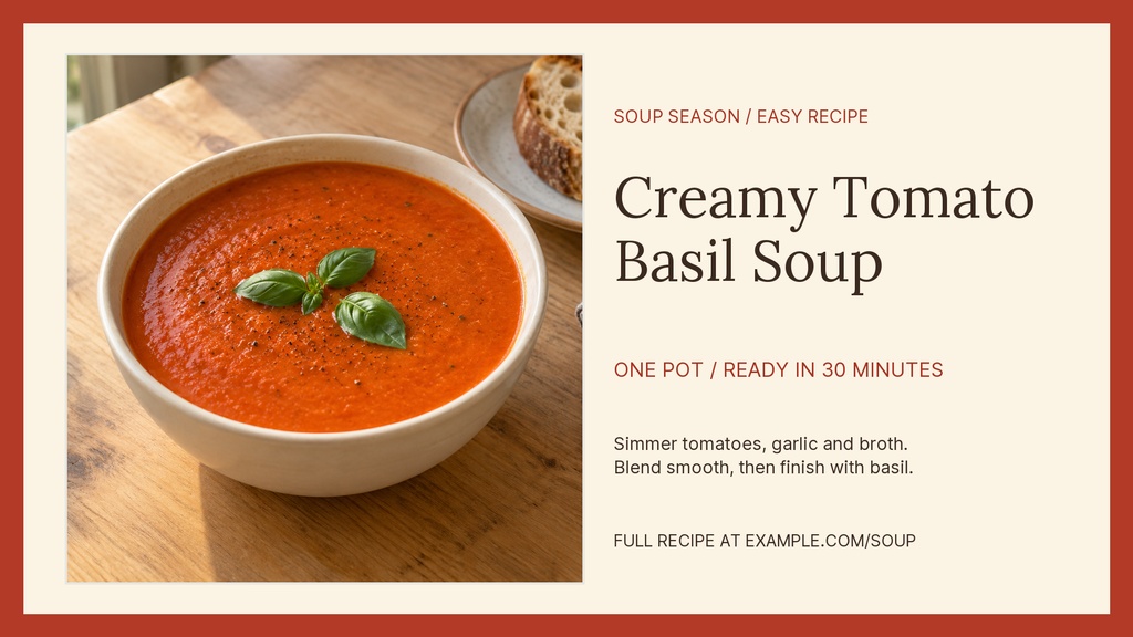 Preview for Soup Season Landscape Graphic Template