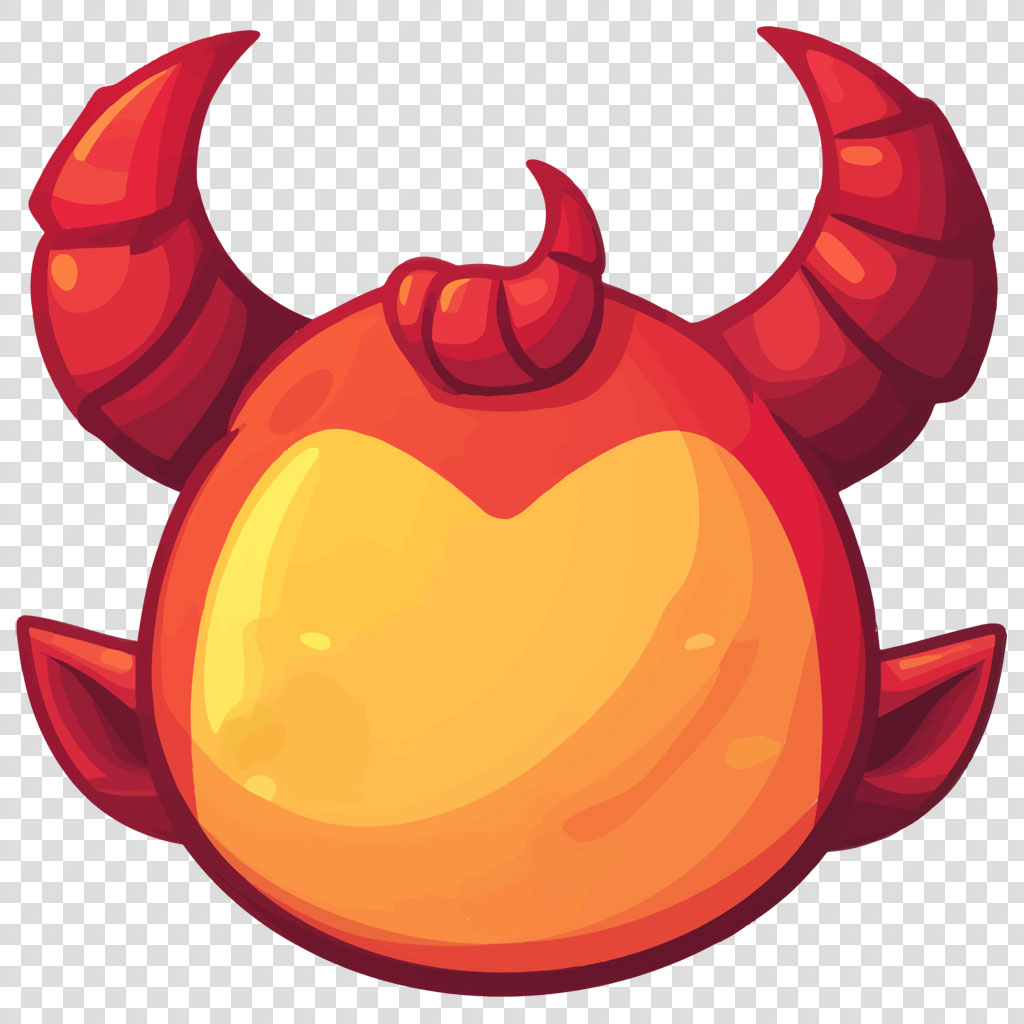 Cartoon illustration of Scorpio zodiac sign