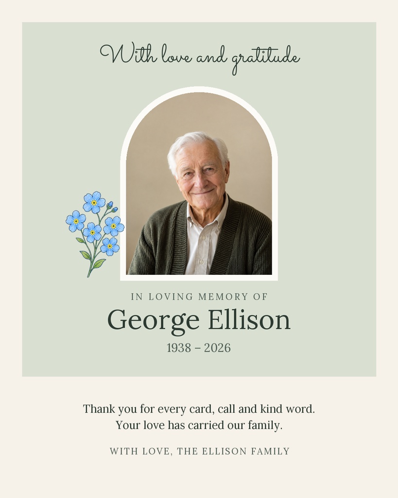 Preview for With Love And Gratitude Portrait Post Template