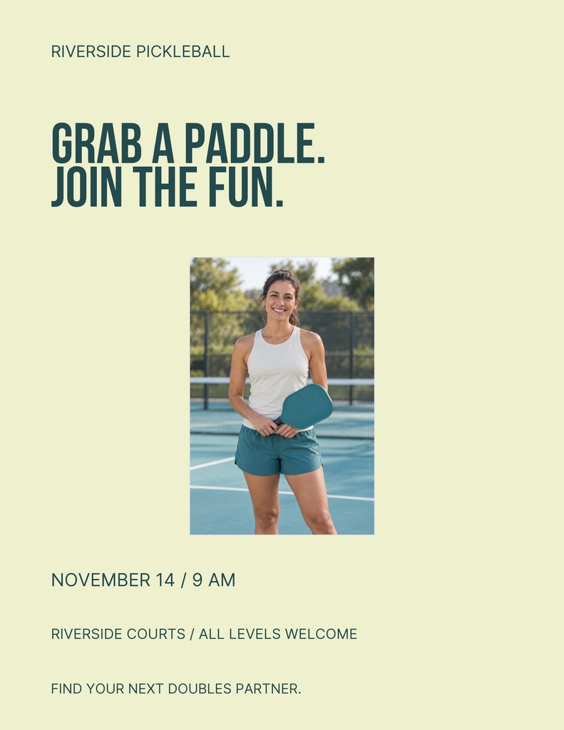 Preview for Rally At Riverside Letter Flyer Template