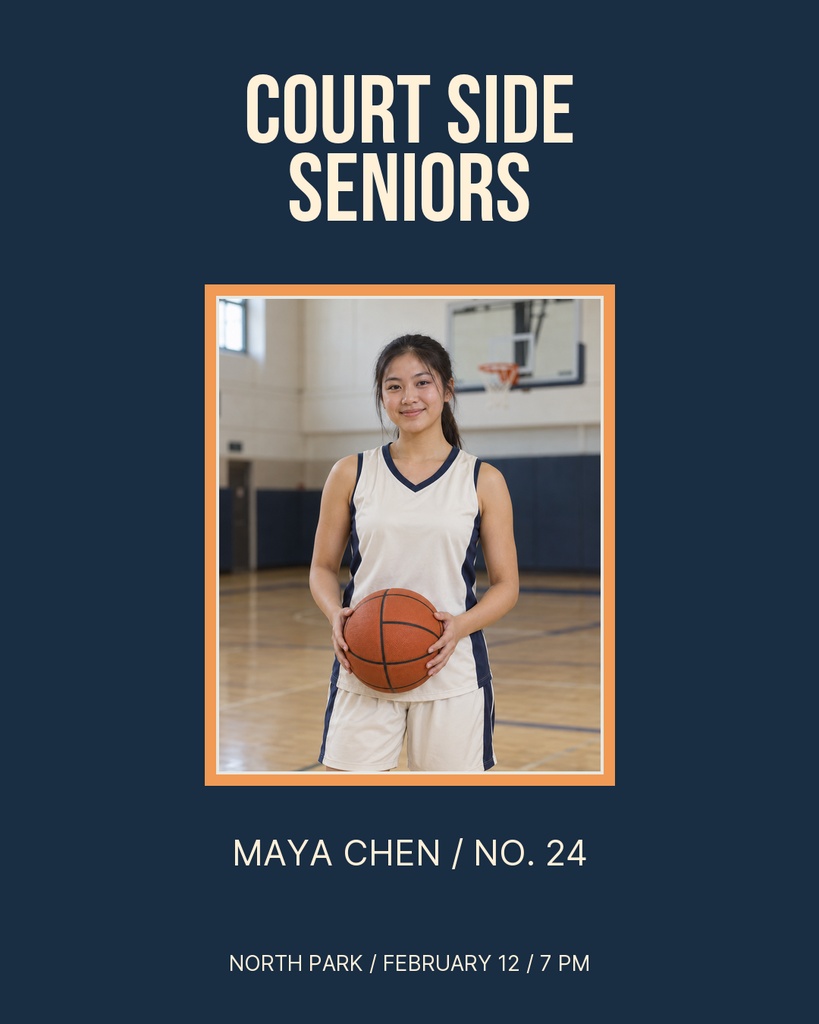 Preview for Court Side Seniors Portrait Post Template