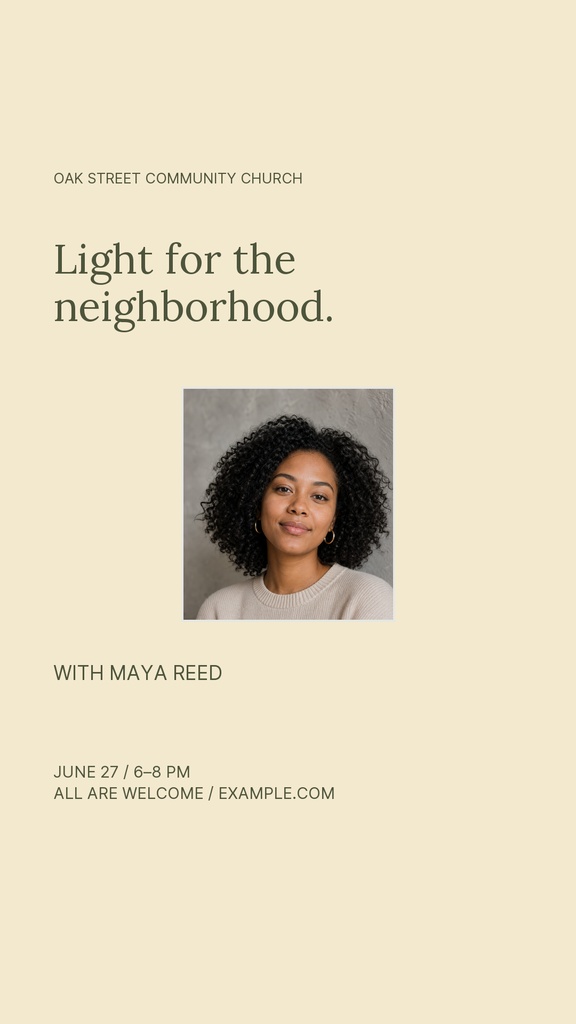 Preview for Light For The Neighborhood Story Opener Template