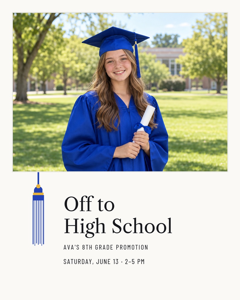 Postman Letter Features Off to High School Portrait Post Template - Design Templates