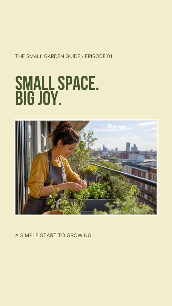 Preview for The Small Garden Guide Static Reel Cover Template