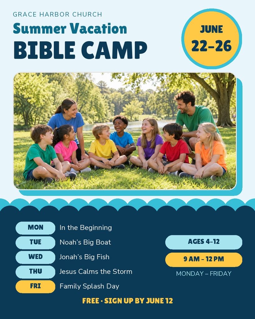 Preview for Summer Vacation Bible Camp Portrait Post Template