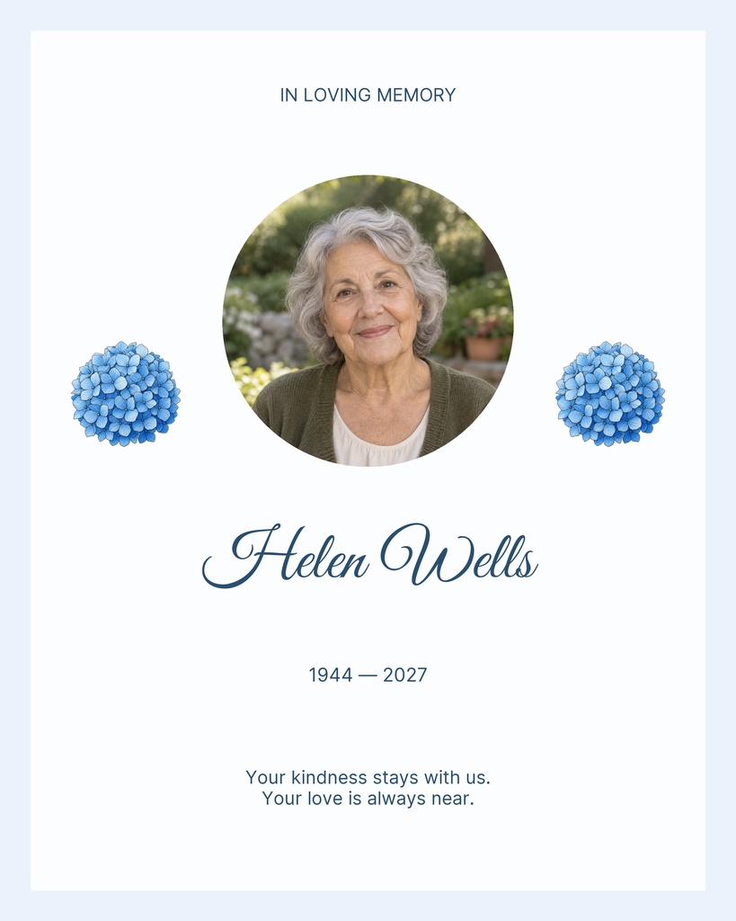 Preview for Always Remembered Memory Page Template