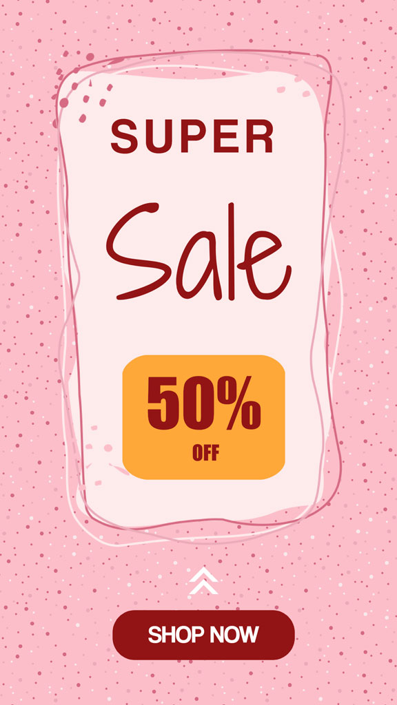 Super Sale 50% Off