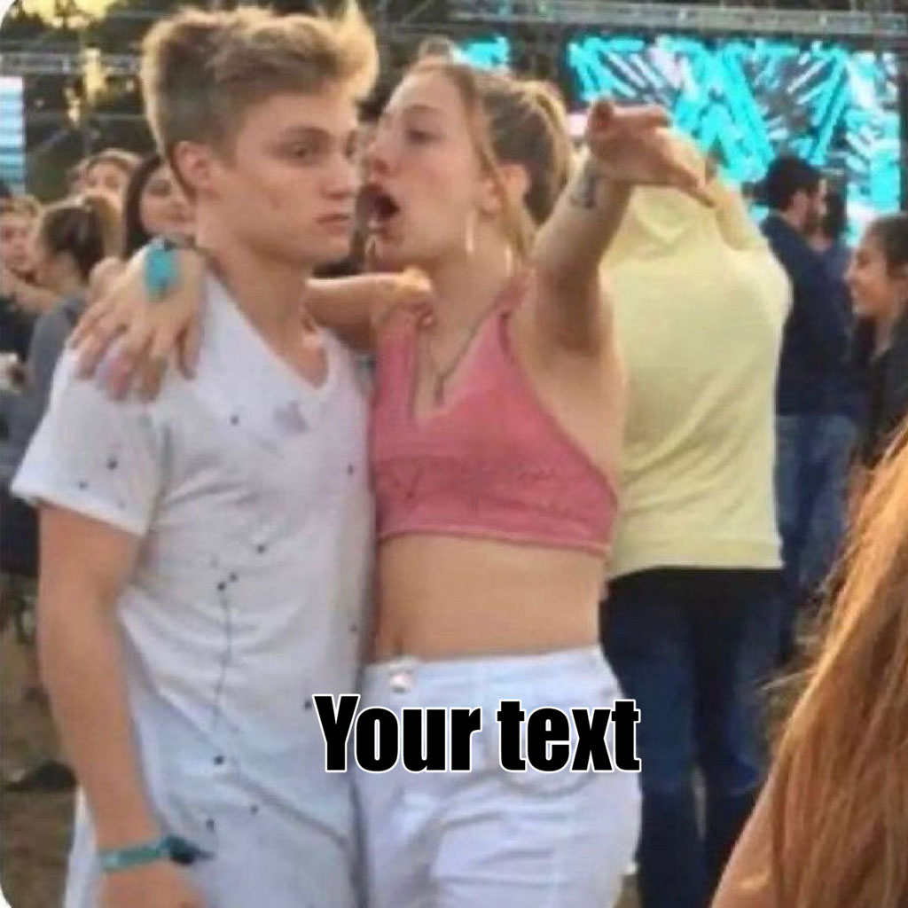 Young man and woman enjoying a concert together