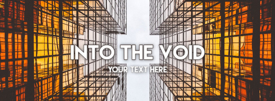 Symmetrical view of a modern building's grid structure with orange-lit windows