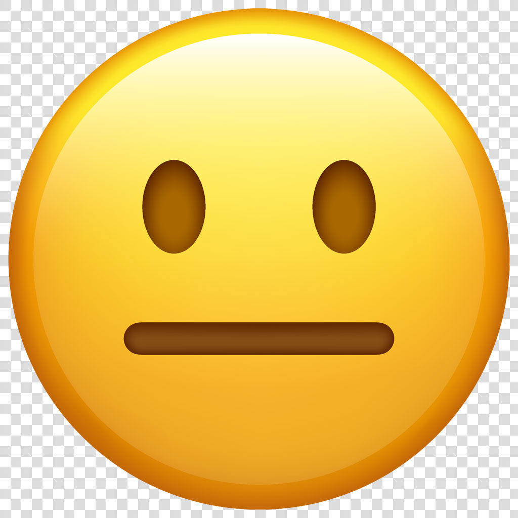 Disappointed face emoji