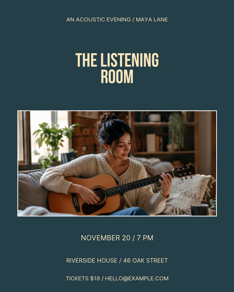Preview for The Listening Room Portrait Post Template