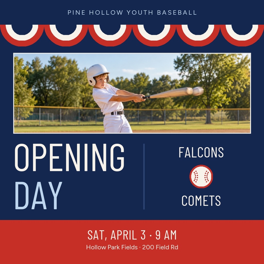 Preview for Little League Opening Day Square Post Template