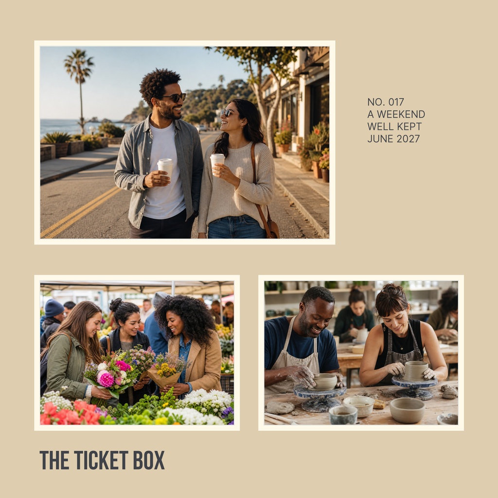 The Ticket Box Square Collage Template - Design Templates