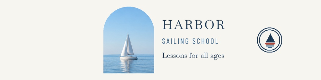 Preview for Harbor Sailing School Linkedin Banner Template