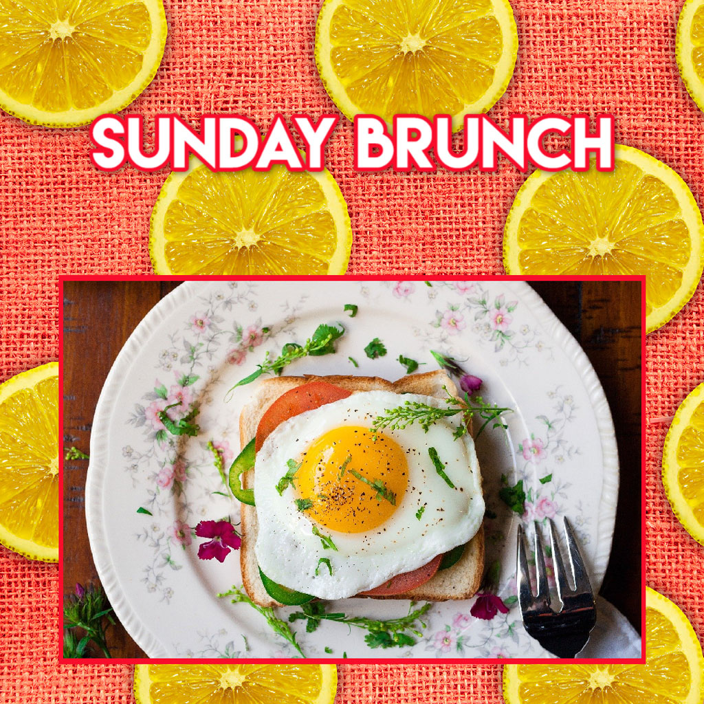 Sunday brunch dish with egg and toast