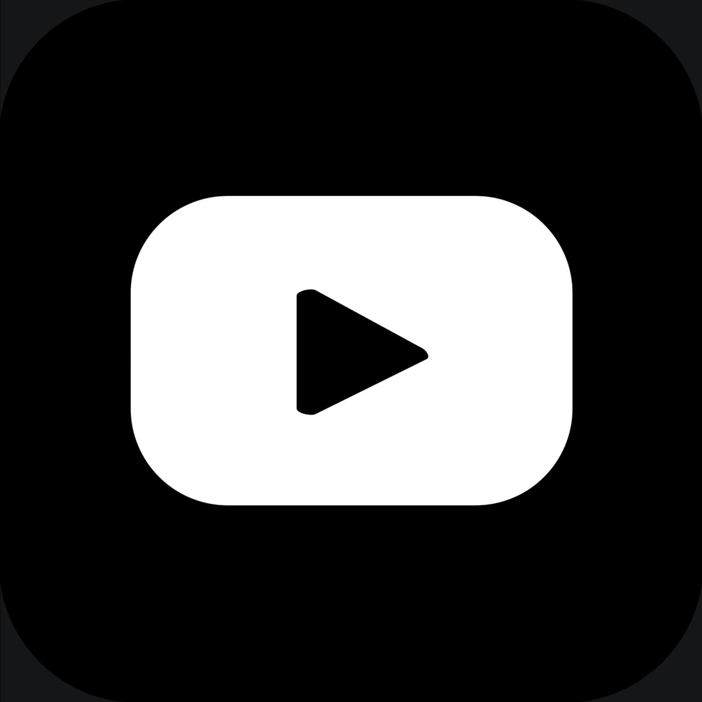 YouTube play button icon