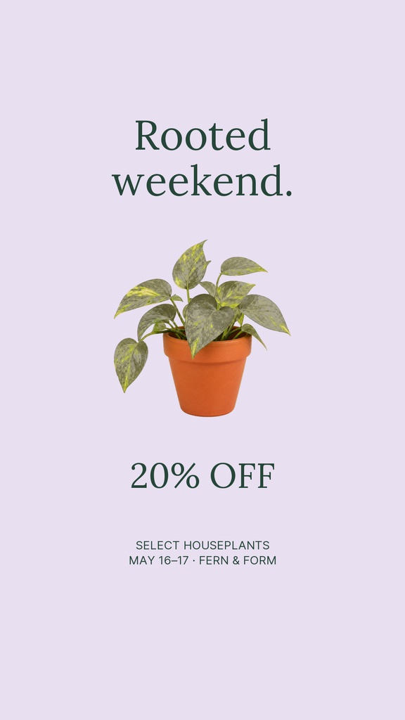 Preview for Rooted Weekend Story Opener Template