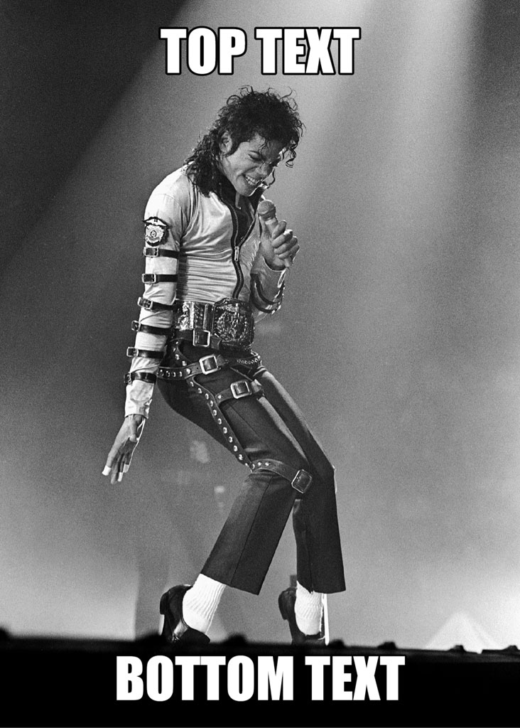 Michael Jackson performing on stage with a microphone