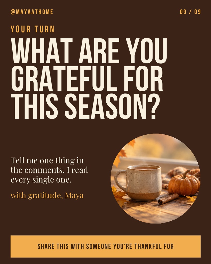 Preview for Grateful Season Carousel Call To Action Template