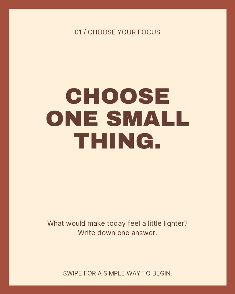 Preview for One Thing At A Time Carousel Opener Template