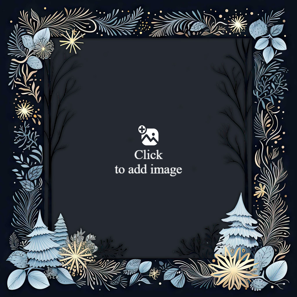 Family with a baby in a winter setting